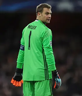 Arsenal V Bayern Munich 2016-17 Prints: Manuel Neuer Faces Arsenal: Bayern Munich vs Arsenal FC - UEFA Champions League 2016-17