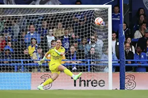 Chelsea Women V Arsenal Women 2022-23 Prints: Manuela Zinsberger Goes Head-to-Head with Chelsea in FA Women's Super League Clash
