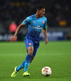 FC BATE Borisov V Arsenal 2017-18 Prints: Marcus McGuane in Action: Arsenal vs. BATE Borisov, UEFA Europa League 2017-18