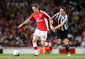 Arsenal V West Bromwich Albion - Carling Cup 2009-10 Prints: Mark Randall (Arsenal) Graham Dorrans (WBA)