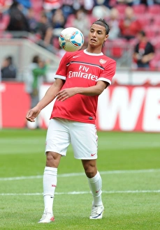 Marouane Chamakh in Action for Arsenal against Cologne