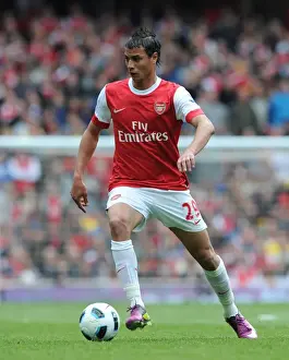 Arsenal V Aston Villa 2010-11 Prints: Marouane Chamakh (Arsenal). Arsenal 1: 2 Aston Villa. Barclays Premier League