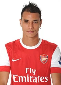 Images Dated 5th August 2010: Marouane Chamakh (Arsenal). Arsenal 1st Team Photocall and Membersday. Emirates Stadium