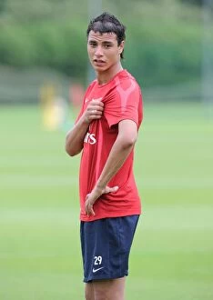 Images Dated 7th July 2010: Marouane Chamakh (Arsenal). Arsenal Training Ground, London Colney, Hertfordshire