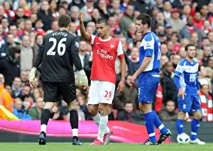 Marouane Chamakh (Arsenal) Ben Foster and Scott Dann (Birmingham). Arsenal 2