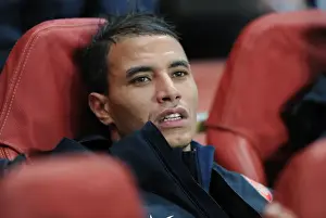 Arsenal V Schalke 04 2012-13 Prints: Marouane Chamakh: Arsenal FC's Focus Before Schalke 04 Clash (2012-13)
