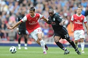 Marouane Chamakh (Arsenal) Nigel Reo-Coker (Aston Villa). Arsenal 1: 2 Aston Villa