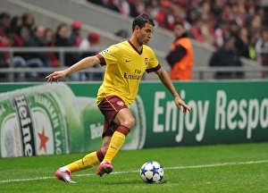 SC Braga V Arsenal 2010-11 Prints: Marouane Chamakh (Arsenal). SC Braga 2: 0 Arsenal, UEFA Champions League