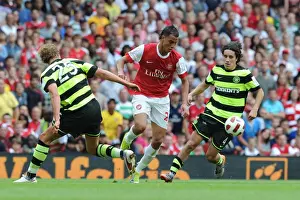 Marouane Chamakh Prints: Marouane Chamakh (Arsenal) Thomas Rogne and Efrain Juarez (Celtic). Arsenal 3: 2 Celtic