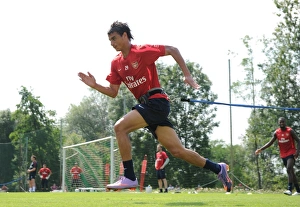 Marouane Chamakh at Arsenal Training Camp, Austria, 2010