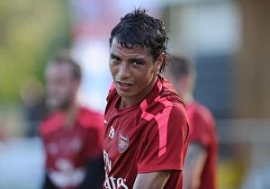 Images Dated 22nd July 2010: Marouane Chamakh at Arsenal Training Camp, Austria, 2010