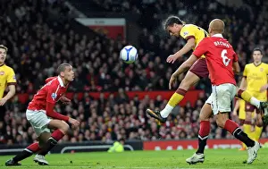 Marouane Chamakh (Arsenal) Wes Brown and Chris Smalling (Man Utd). Manchester United 2