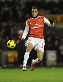 Wolverhampton Wanderers V Arsenal 2010-11 Prints: Marouane Chamakh Scores Twice: Arsenal Cruise Past Wolverhampton Wanderers 0-2