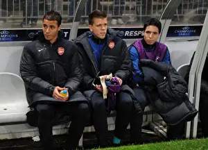 Marouane Chamakh, Wojciech Szczesny and Samir Nasri (Arsenal). SC Braga 2: 0 Arsenal