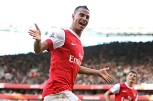 Arsenal V Birmingham City 2010-11 Prints: Marouane Chamakh's Brace: Arsenal's Thrilling 2-1 Victory Over Birmingham City (2010-11)