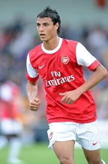 Images Dated 17th July 2010: Marouane Chamakh's Brilliant Performance: Arsenal Crush Barnet 4-0 in Pre-Season Friendly