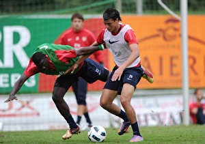 Marouane Chanakh and Emmanuel Eboue (Arsenal). Arsenal Training Camp, Bad Waltersdorf Marouane Chanakh and Emmanuel Eboue (Arsenal). Arsenal Training Camp, Bad Waltersdorf