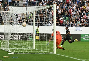 FC Zurich v Arsenal 2022-23 Collection: Marquinhos Scores First Arsenal Goal in Europa League Debut Against FC Zurich