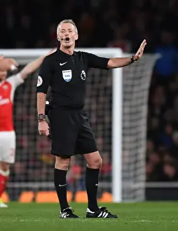 Arsenal V West Ham United 2016-17 Prints: Martin Atkinson Referees Arsenal vs West Ham United, Premier League 2016-17