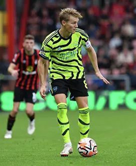 Martin Odegaard in Action: AFC Bournemouth vs. Arsenal FC, Premier League 2023-24