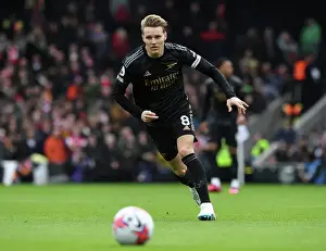 Martin Odegaard: In Action for Arsenal Against Fulham in the Premier League 2022-23