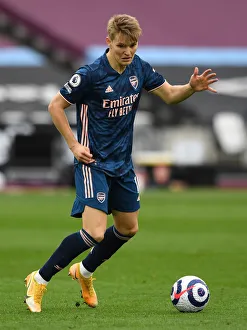 Martin Odegaard in Action: Arsenal vs. West Ham United, Premier League 2020-21