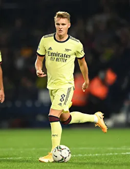 West Bromwich Albion V Arsenal - Carabao Cup 2021-22 Prints: Martin Odegaard in Action: Arsenal vs. West Bromwich Albion - Carabao Cup 2021-22