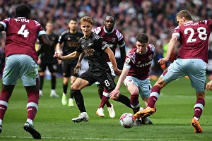 West Ham United V Arsenal 2022-23 Prints: Martin Odegaard in Action: Arsenal vs. West Ham United, Premier League 2022-23