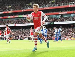 Martin Odegaard in Action: Arsenal vs Brighton & Hove Albion, Premier League 2021-22