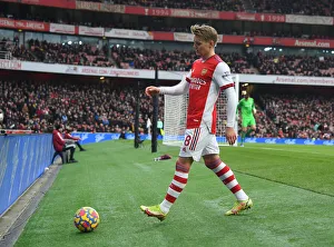 Arsenal V Burnley 2021-22 Prints: Martin Odegaard in Action: Arsenal vs Burnley, Premier League 2021-22