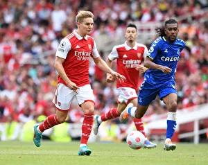 Arsenal V Everton 2021-22 Prints: Martin Odegaard in Action: Arsenal vs Everton, Premier League 2021-22
