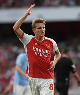 Martin Odegaard in Action: Arsenal vs Manchester City, 2023-24 Premier League