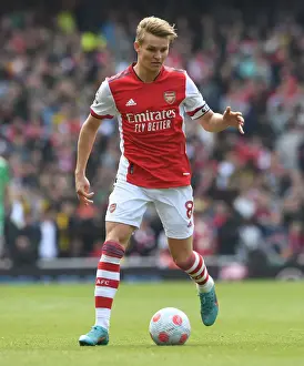 Martin Odegaard in Action: Arsenal vs Manchester United, Premier League 2021-22, Emirates Stadium
