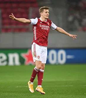Martin Odegaard in Action: Arsenal vs SL Benfica, Europa League 2020-21, Piraeus