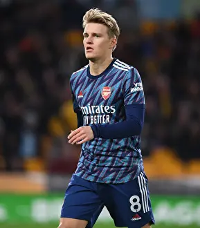 Martin Odegaard in Action: Arsenal vs Wolverhampton Wanderers, Premier League 2021-22