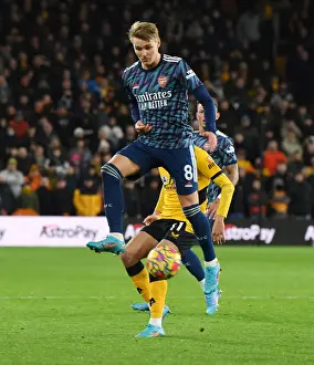 Martin Odegaard in Action: Arsenal vs Wolverhampton Wanderers, Premier League 2021-22