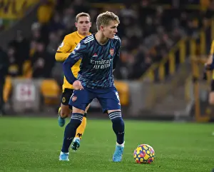 Martin Odegaard in Action: Arsenal vs Wolverhampton Wanderers, Premier League 2021-22