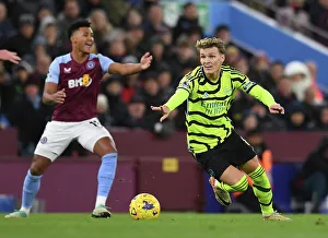 Aston Villa V Arsenal 2023-24 Prints: Martin Odegaard in Action: Aston Villa vs. Arsenal, Premier League 2023-24
