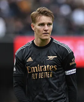 Martin Odegaard in Action: Fulham vs. Arsenal, Premier League 2022-23