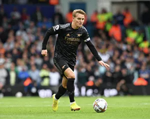 Martin Odegaard in Action: Leeds United vs. Arsenal FC, Premier League 2022-23