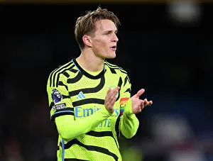 Martin Odegaard in Action: Luton Town vs. Arsenal FC, Premier League 2023-24