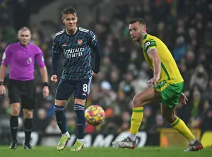 Martin Odegaard in Action: Norwich City vs Arsenal, Premier League 2021-22