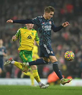Martin Odegaard in Action: Norwich City vs Arsenal, Premier League 2021-22