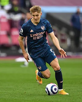 Martin Odegaard in Action: West Ham United vs. Arsenal, Premier League 2020-21
