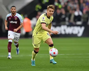 West Ham United V Arsenal 2021-22 Prints: Martin Odegaard in Action: West Ham United vs Arsenal, Premier League 2021-22