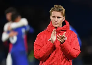 Chelsea V Arsenal 2023-24 Prints: Martin Odegaard Applauding Arsenal Fans: Chelsea vs Arsenal, Premier League 2023-24