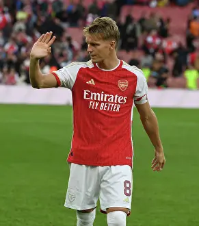 Arsenal V AS Monaco 2023-24 Prints: Martin Odegaard Bids Farewell: Arsenal FC vs AS Monaco, Emirates Cup 2023-24