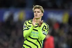 Martin Odegaard Bids Farewell: Aston Villa Outshines Arsenal in Premier League Clash (2023-24)