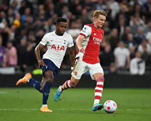 Tottenham Hotspur V Arsenal 2021-22 Prints: Martin Odegaard Breaks Past Spurs Sessegnon: Arsenal vs. Tottenham, Premier League 2021-22
