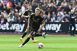 Martin Odegaard Charges Forward: West Ham United vs. Arsenal FC, Premier League 2022-23